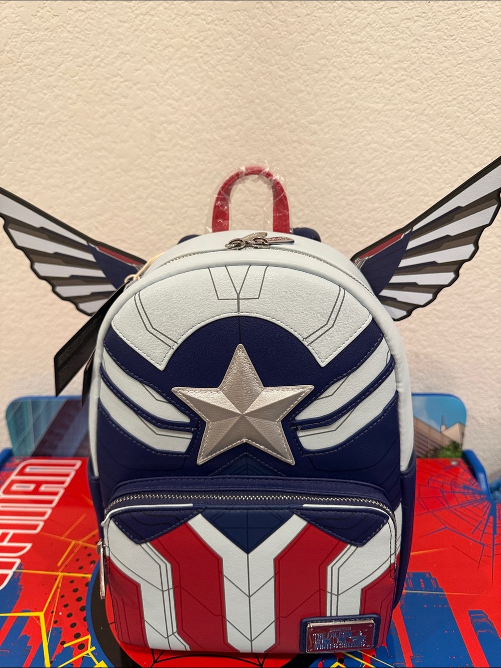 MARVEL Falcon x Captain America Winter Soldier Backpack NWT